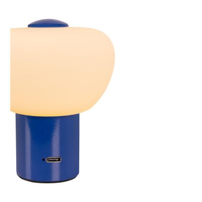 Lucide GUSTAV - Rechargeable Table lamp - Battery pack - Ø 8 cm - LED Dim. - 1x0,8W 2700K - Blue